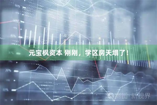 元宝枫资本 刚刚，学区房天塌了！